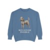 Miniature Poodle Sweatshirt, Blue Jean, front view