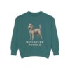 Miniature Poodle Sweatshirt, Blue Spruce, front view