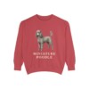 Miniature Poodle Sweatshirt, Crimson, front view
