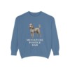 Miniature Poodle Dad Sweatshirt, Blue Jean, front view