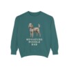 Miniature Poodle Dad Sweatshirt, Blue Spruce, front view