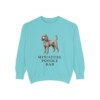 Miniature Poodle Dad Sweatshirt, Chalky Mint, front view