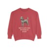 Miniature Poodle Dad Sweatshirt, Crimson, front view