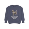 Miniature Poodle Dad Sweatshirt, Denim, front view