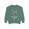 Miniature Poodle Dad Sweatshirt, Light Green, front view