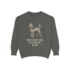 Miniature Poodle Dad Sweatshirt, Pepper, front view