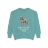 Miniature Poodle Dad Sweatshirt, Seafoam, front view