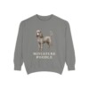 Miniature Poodle Sweatshirt, Grey, front view