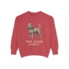 Miniature Poodle Humor Sweatshirt, Crimson, front view