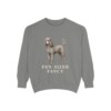 Miniature Poodle Humor Sweatshirt, Grey, front view