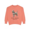 Miniature Poodle Humor Sweatshirt, Terracotta, front view
