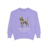 Miniature Poodle Humor Sweatshirt, Violet, front view