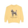 Miniature Poodle Latin Sweatshirt, Butter, front view