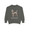 Miniature Poodle Latin Sweatshirt, Pepper, front view