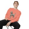 Miniature Poodle Latin Sweatshirt, Terracotta, person 1 context