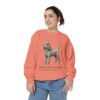 Miniature Poodle Latin Sweatshirt, Terracotta, person 2 front