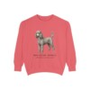 Miniature Poodle Latin Sweatshirt, Watermelon, front view