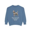Miniature Poodle Mom Sweatshirt, Blue Jean, front view