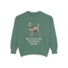 Miniature Poodle Mom Sweatshirt, Light Green, front view