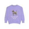 Miniature Poodle Mom Sweatshirt, Violet, front view