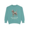 Miniature Poodle Sweatshirt, Seafoam, front view