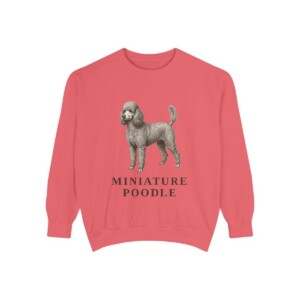 Miniature Poodle Sweatshirt, Watermelon, front view