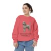 Miniature Poodle Sweatshirt, Watermelon, person 2 front