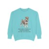 Miniature Schnauzer Humor Sweatshirt, Chalky Mint, front view
