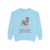 Miniature Schnauzer Humor Sweatshirt, Chambray, front view