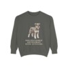 Miniature Schnauzer Humor Sweatshirt, Pepper, front view