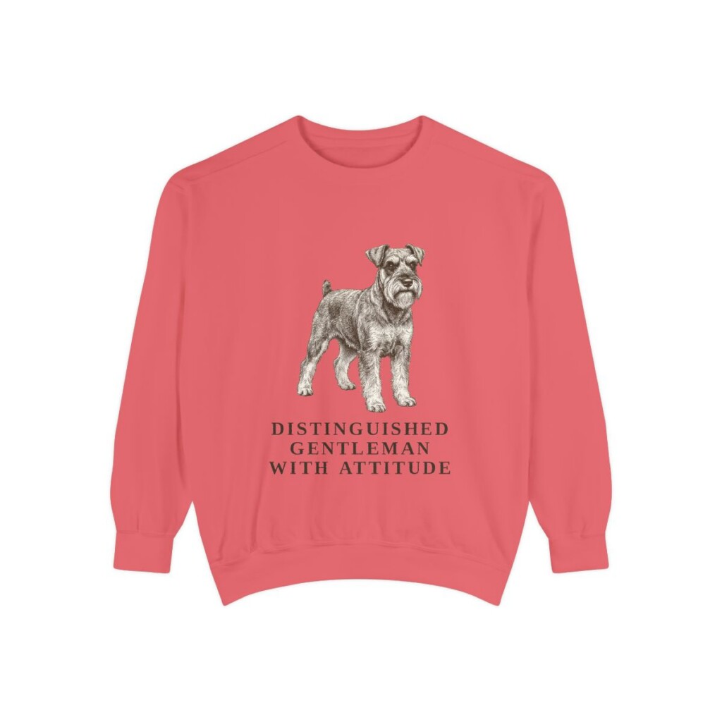 Miniature Schnauzer Humor Sweatshirt, Watermelon, front view