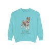 Miniature Schnauzer Latin Sweatshirt, Chalky Mint, front view