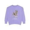 Miniature Schnauzer Latin Sweatshirt, Violet, front view
