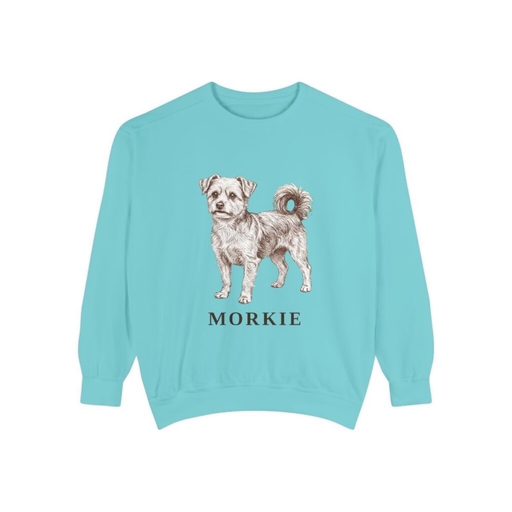 Morkie Sweatshirt, Chalky Mint, front view