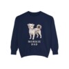 Morkie Dad Sweatshirt, True Navy, front view