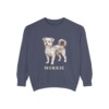 Morkie Sweatshirt, Denim, front view