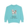 Morkie Humor Sweatshirt, Chalky Mint, front view