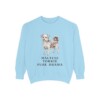 Morkie Humor Sweatshirt, Chambray, front view