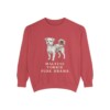 Morkie Humor Sweatshirt, Crimson, front view