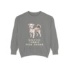 Morkie Humor Sweatshirt, Grey, front view