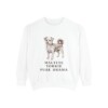 Morkie Humor Sweatshirt, White, front view