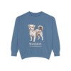 Morkie Latin Sweatshirt, Blue Jean, front view
