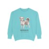 Morkie Latin Sweatshirt, Chalky Mint, front view