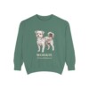 Morkie Latin Sweatshirt, Light Green, front view