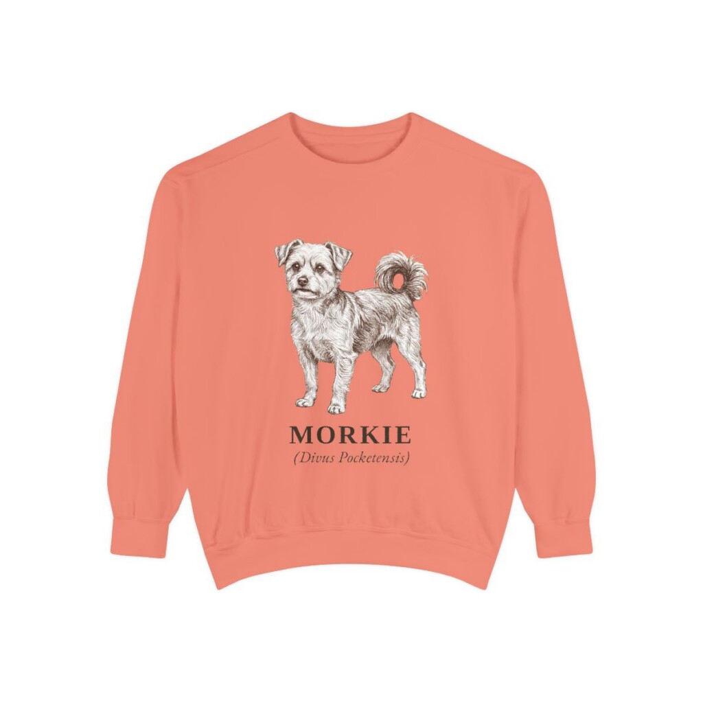 Morkie Latin Sweatshirt, Terracotta, front view