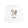 Morkie Latin Sweatshirt, White, front view