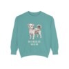 morkie-sweatshirt-mom-seafoam Morkie Mom Sweatshirt, Seafoam, front view