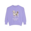 morkie-sweatshirt-mom-violet Morkie Mom Sweatshirt, Violet, front view