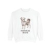 morkie-sweatshirt-mom-white Morkie Mom Sweatshirt, White, front view