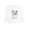 Morkie Sweatshirt, White, front view